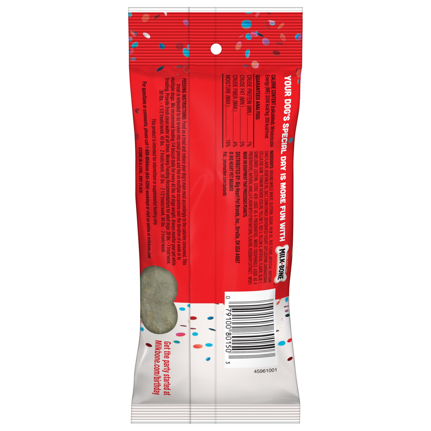 slide 4 of 6, Milk-Bone Celebrate! Biscuit Birthday Cake Flavored Dog Treats 2.9 oz, 2.9 oz