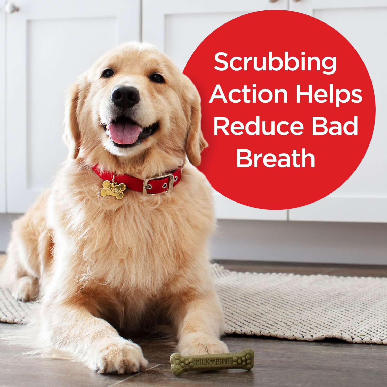 slide 3 of 7, Milk-Bone Brushing Chews Daily Dental Dog Treats, Large, 24.2 Oz. Bag, 18 Bones Per Bag, 18 ct