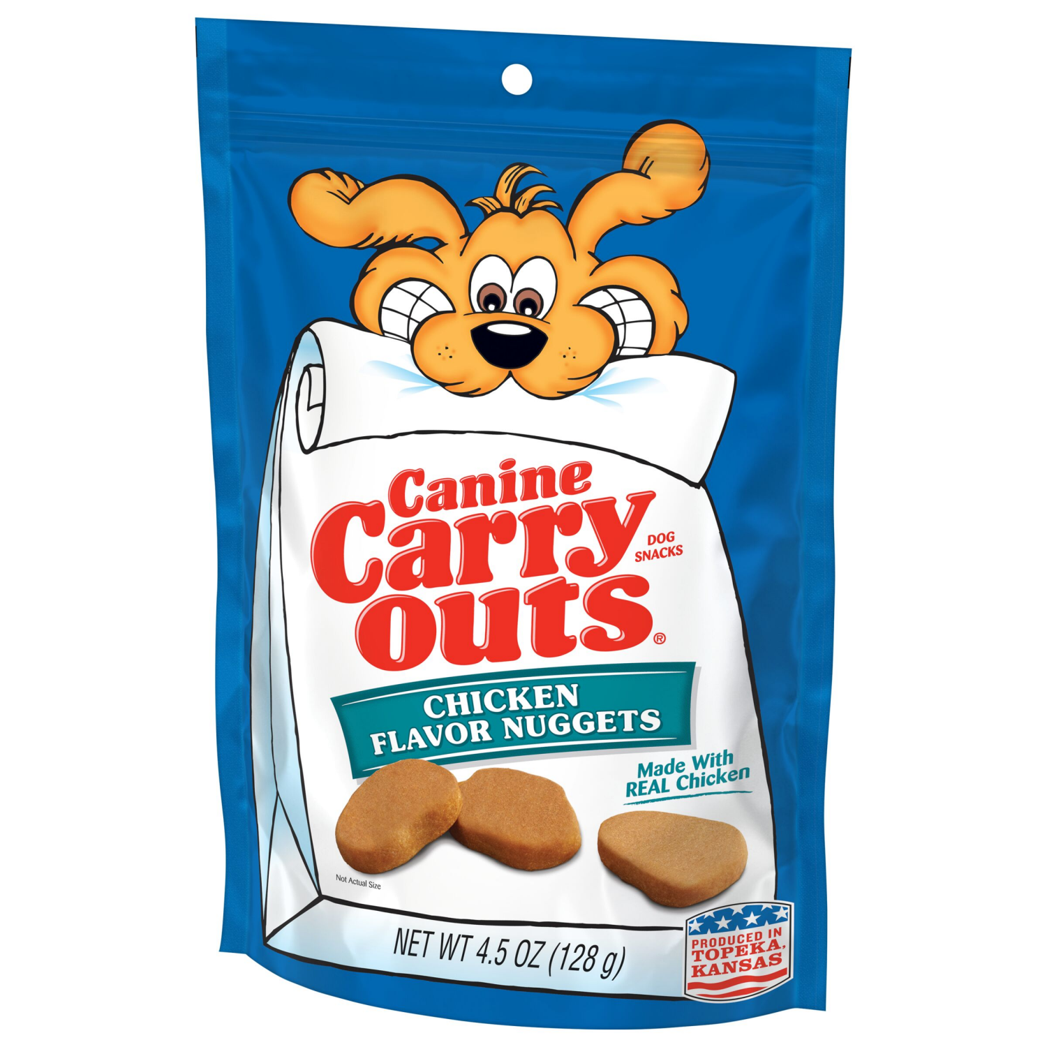 slide 4 of 5, Canine Carry Outs Chicken Flavor Nuggets Dog Snacks, 4.5 oz., 4.5 oz