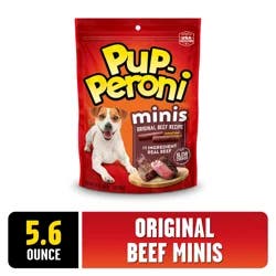 Pup-Peroni Minis Original Beef Recipe Dog Treats, 5.6 Oz. Bag