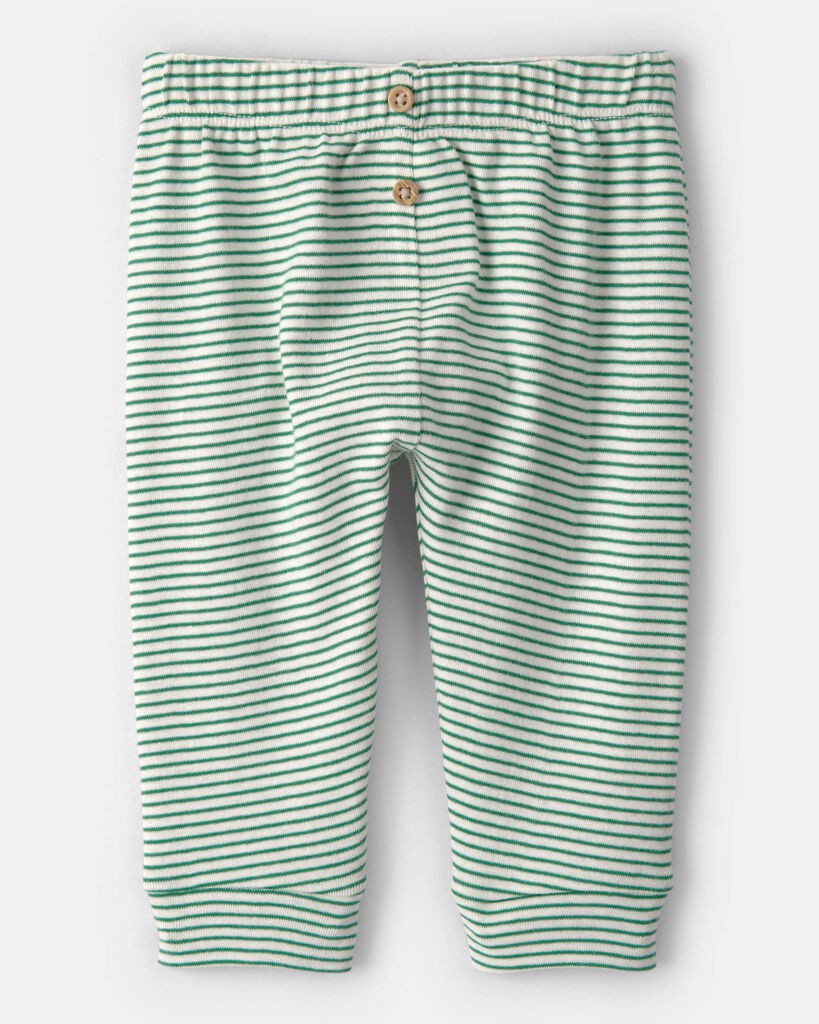 slide 2 of 6, Carter's Baby St. Patrick's Day 2-Piece Striped Long-Sleeve Bodysuit & Pant Set - Green/White Green 6M, 2 pc