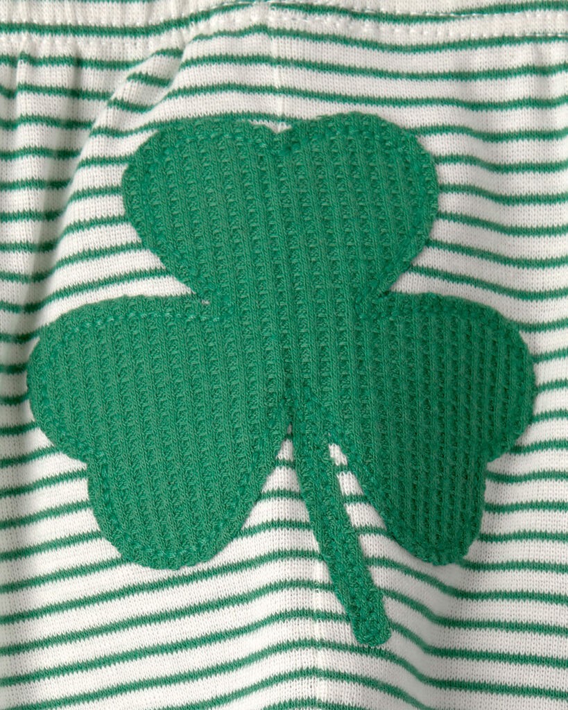 slide 5 of 6, Carter's Baby St. Patrick's Day 2-Piece Striped Long-Sleeve Bodysuit & Pant Set - Green/White Green 6M, 2 pc