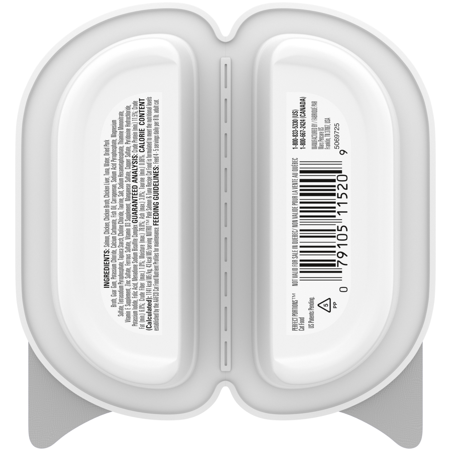 slide 6 of 8, Nutro Grain Free Natural Wet Cat Food Pate Salmon and Tuna Recipe Perfect Portions Twin-Pack Tray, 2.64 oz