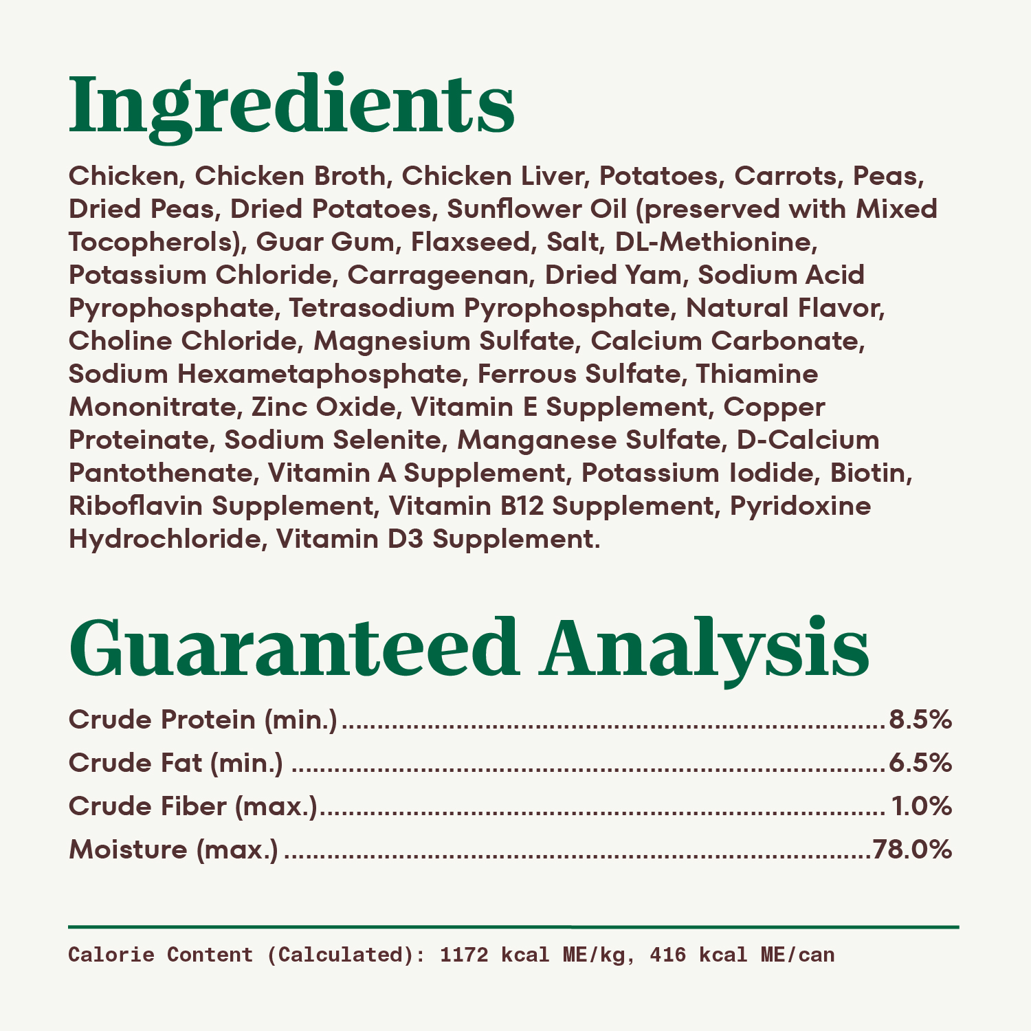 slide 8 of 8, Nutro Premium Loaf Slow Cooked Chicken, Potato Carrot & Pea Recipe Dog Food 12.5 oz, 12.5 oz