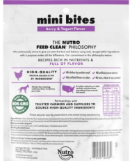 slide 9 of 13, Nutro Mini Bites Berry & Yogurt Flavor Treats for Dogs 8 oz, 8 oz
