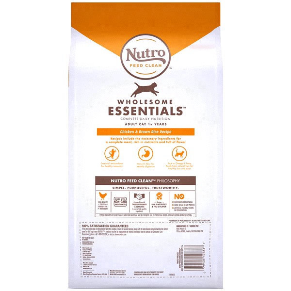 slide 4 of 13, Nutro Wholesome Essentials Adult 1+ Years Natural Cat Food 48 oz, 48 oz