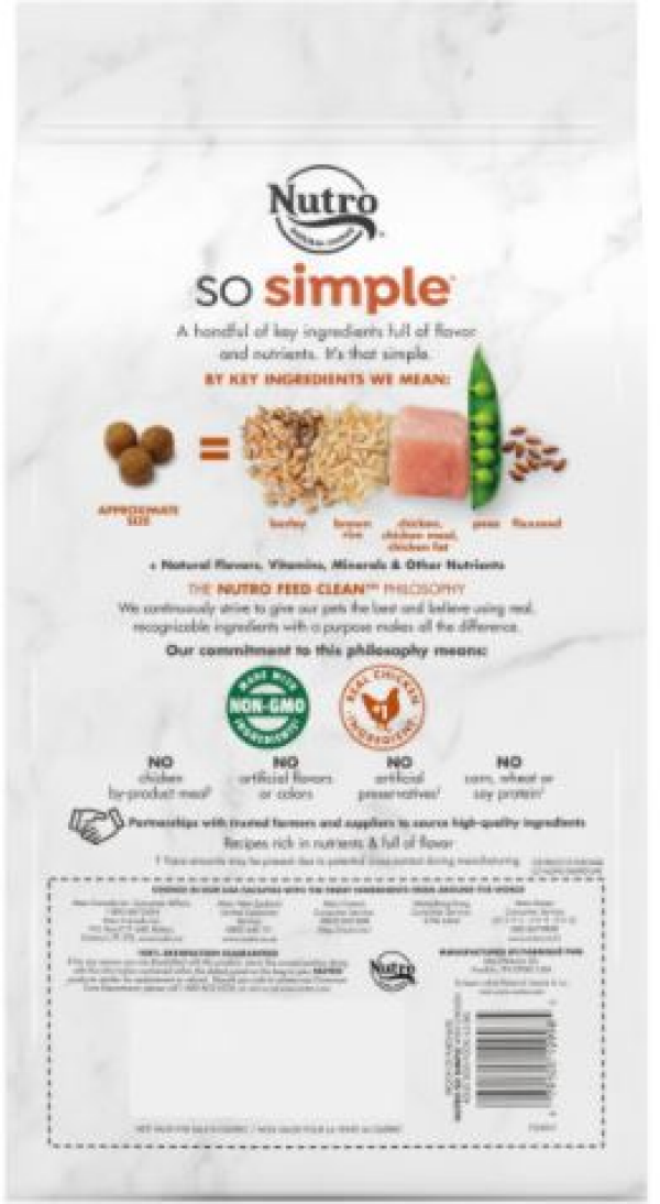 slide 12 of 17, Nutro So Simple 1+ Years Adult Dog Food with Chicken 4.5 lb, 4.5 lb