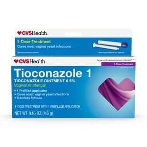 slide 1 of 1, CVS Health Tioconazole 1 Ointment, 0.16 oz