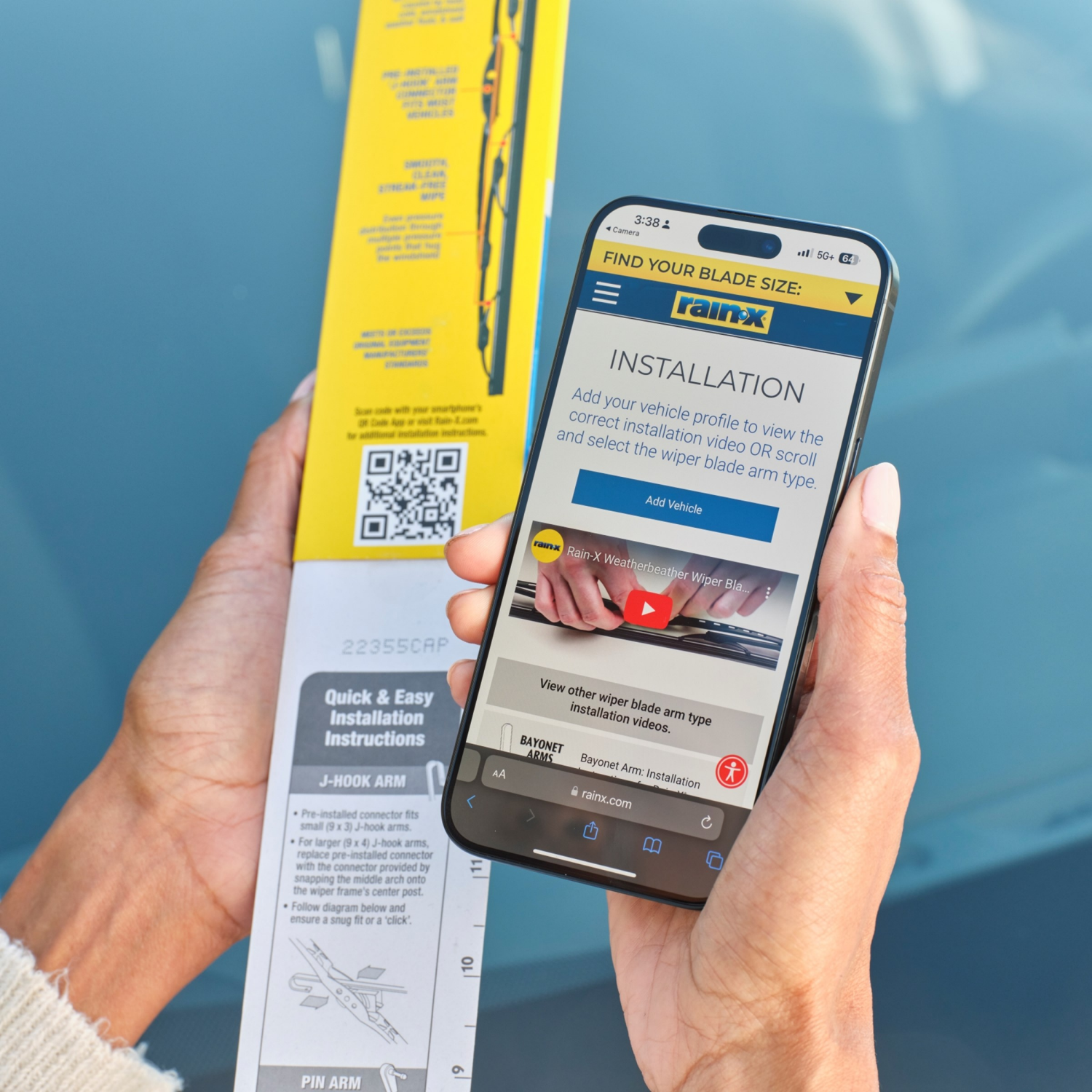 slide 4 of 5, Rain-X Weatherbeater Wiper Blades, 20 in