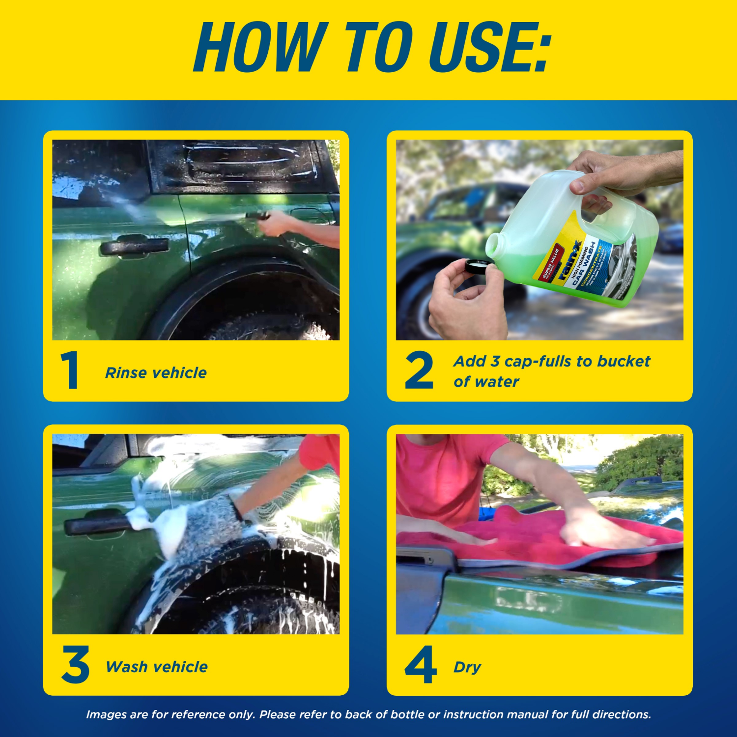 slide 3 of 4, Rainx Rain-X High Foaming Car Wash 100oz, 100 oz