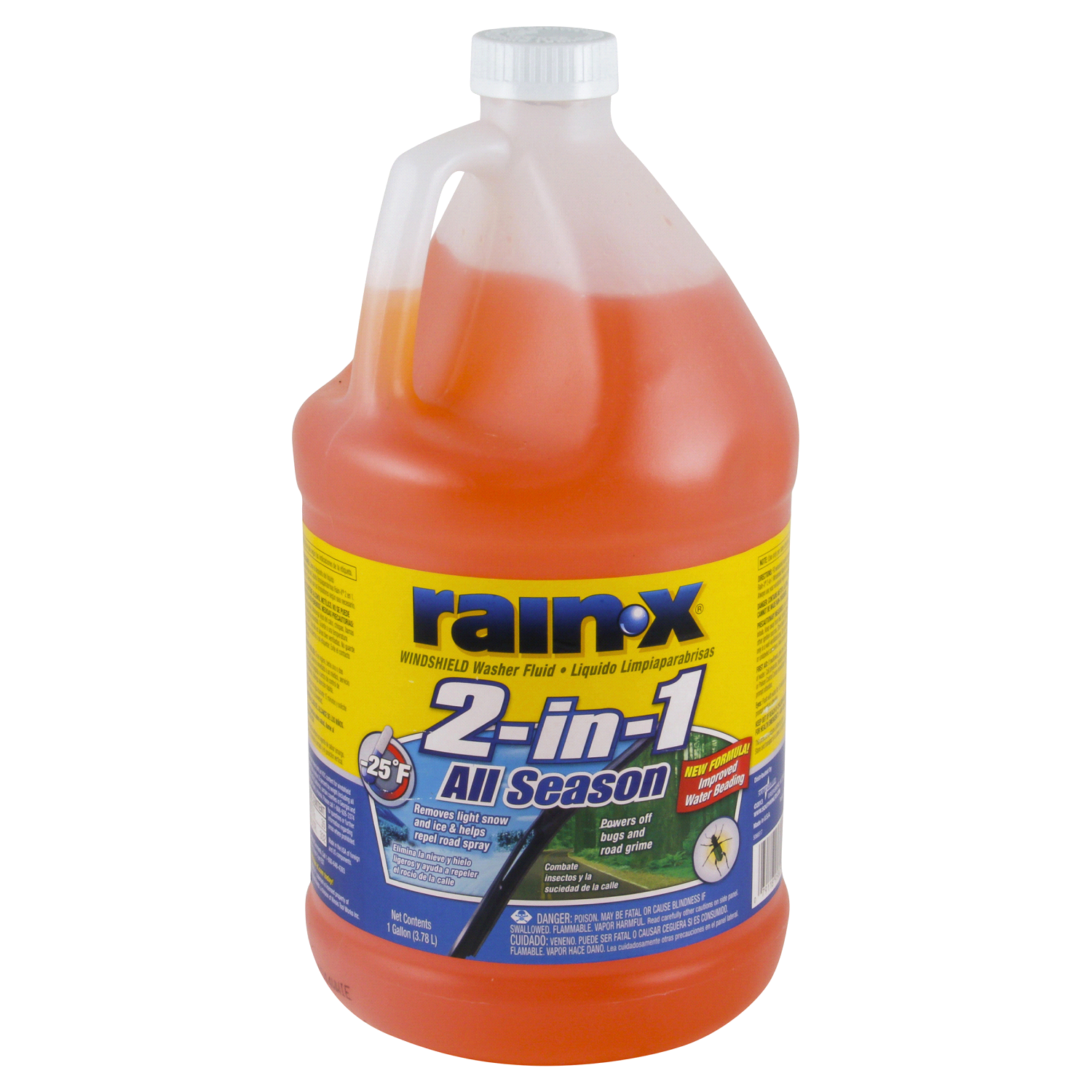 slide 1 of 3, Rain-X 2-in-1 All Season Windshield Washer Fluid 1 gal, 1 gal