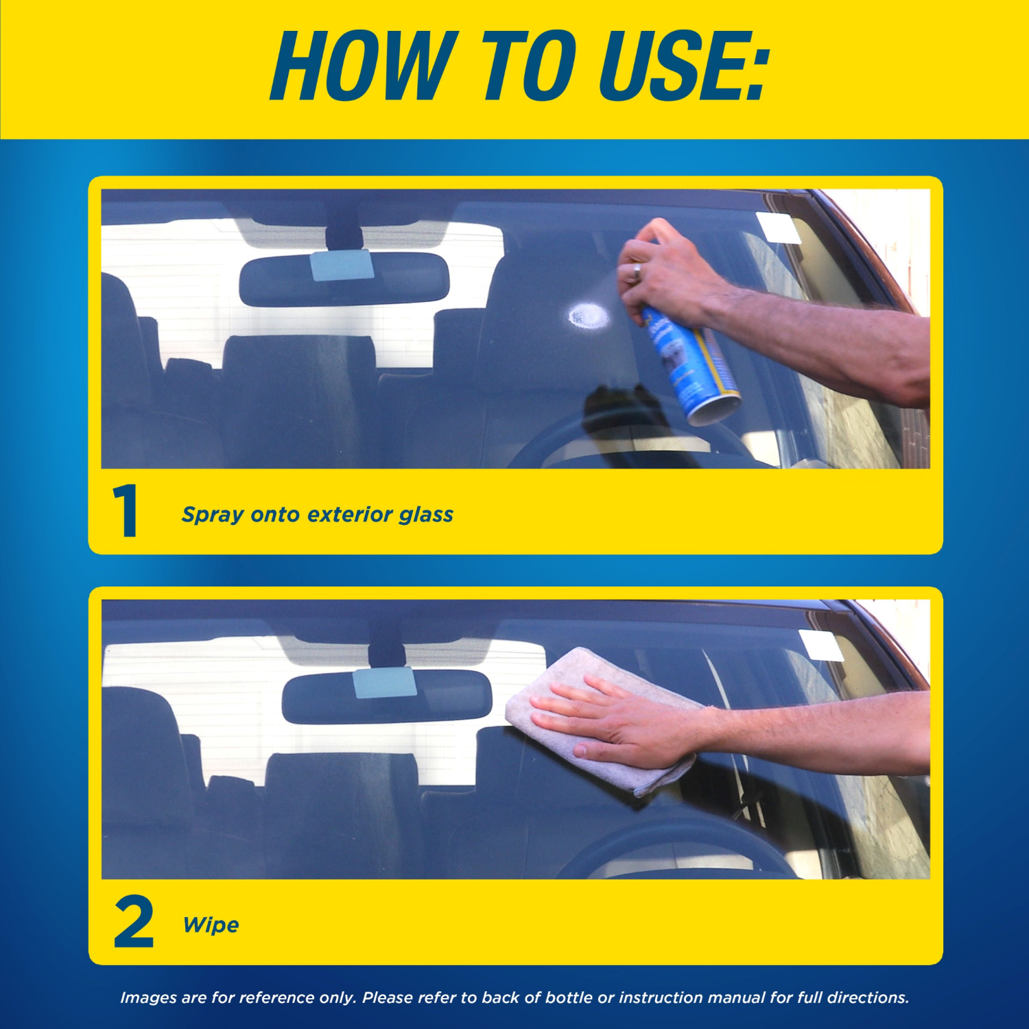 slide 3 of 5, Rain-X 2-In-1 Foaming Glass Cleaner And Rain Repellent Aerosol Spray, 18 oz