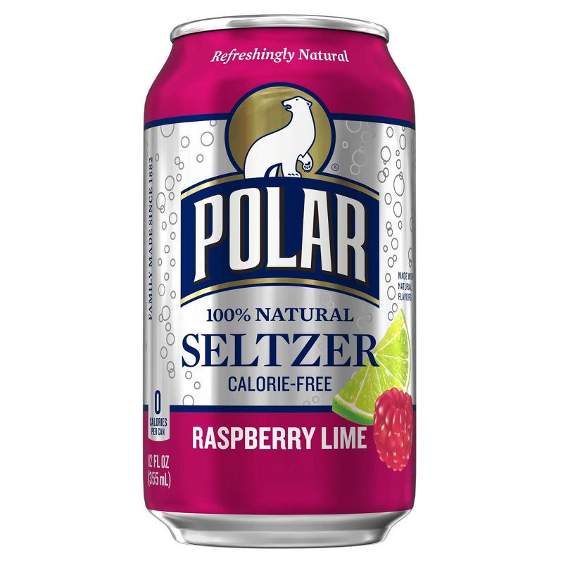 slide 2 of 3, Polar Beverages Polar Raspberry Lime Seltzer Water - 8pk/12 fl oz Cans, 8 ct; 12 fl oz