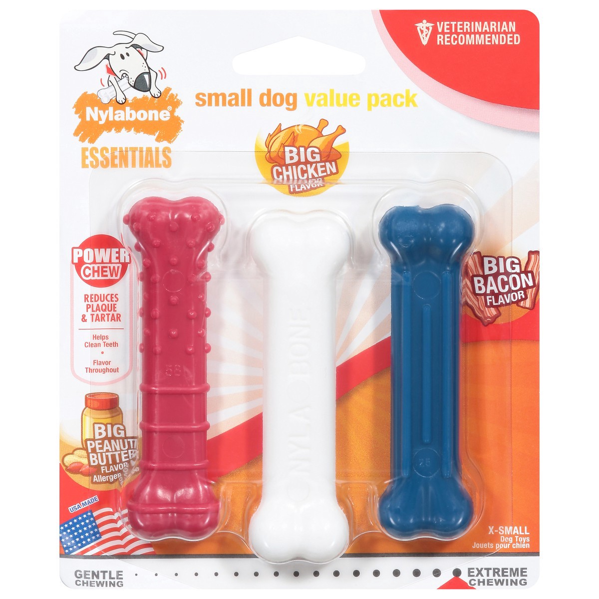 slide 1 of 13, Nylabone Power Chew Extreme X-Small Dog Toy Value Pack 1 Each, 1 ct