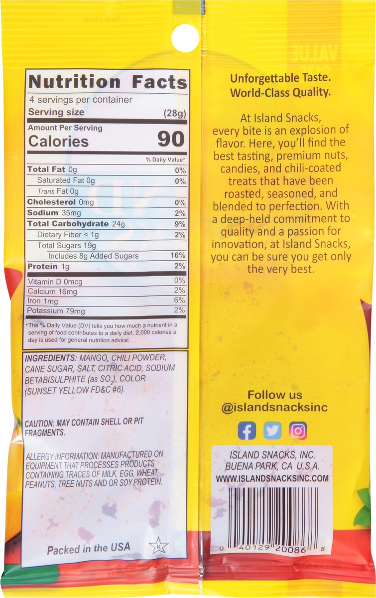slide 11 of 13, Island Snacks Chili Mango Value Size 4 oz, 4 oz