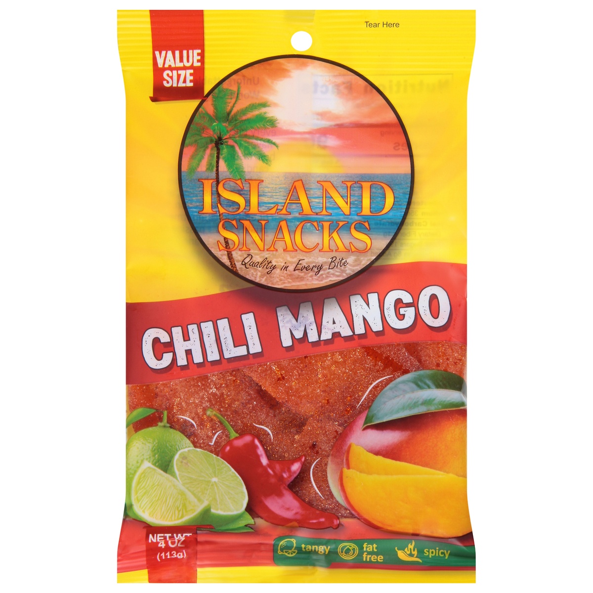 slide 1 of 1, Island Snacks Chile Mango Value Size 4 oz, 4 oz