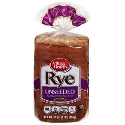 Village Hearth Unseeded Rye Bread 16 oz