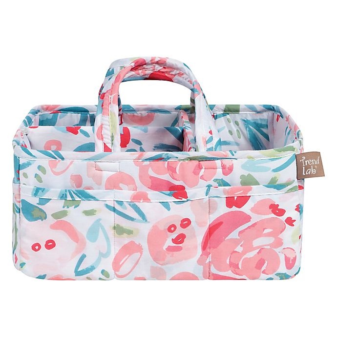 slide 2 of 4, Trend Lab Painterfly Floral Multicolor Storage Caddy, 1 ct