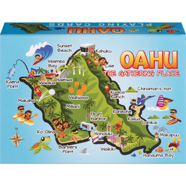 slide 1 of 1, Pl Cards Oahu Fun Map; 1 Ea, 1 ct