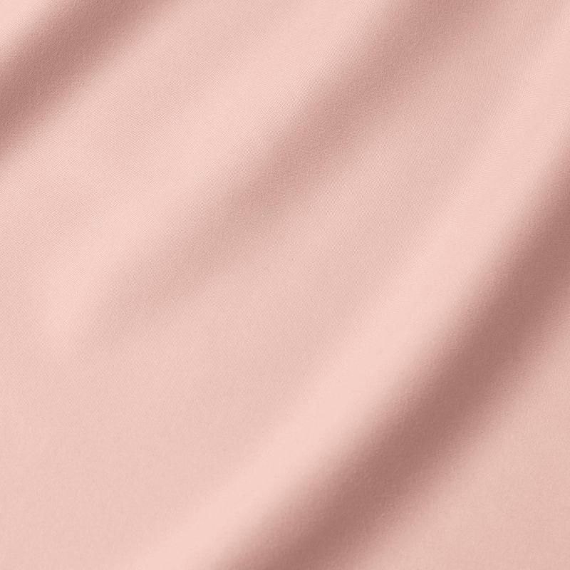 slide 4 of 4, Twin/Twin XL Microfiber Sheet Set Blush - Room Essentials™: Polyester, Peached, 170 Thread Count, 3-Piece Set, 1 ct