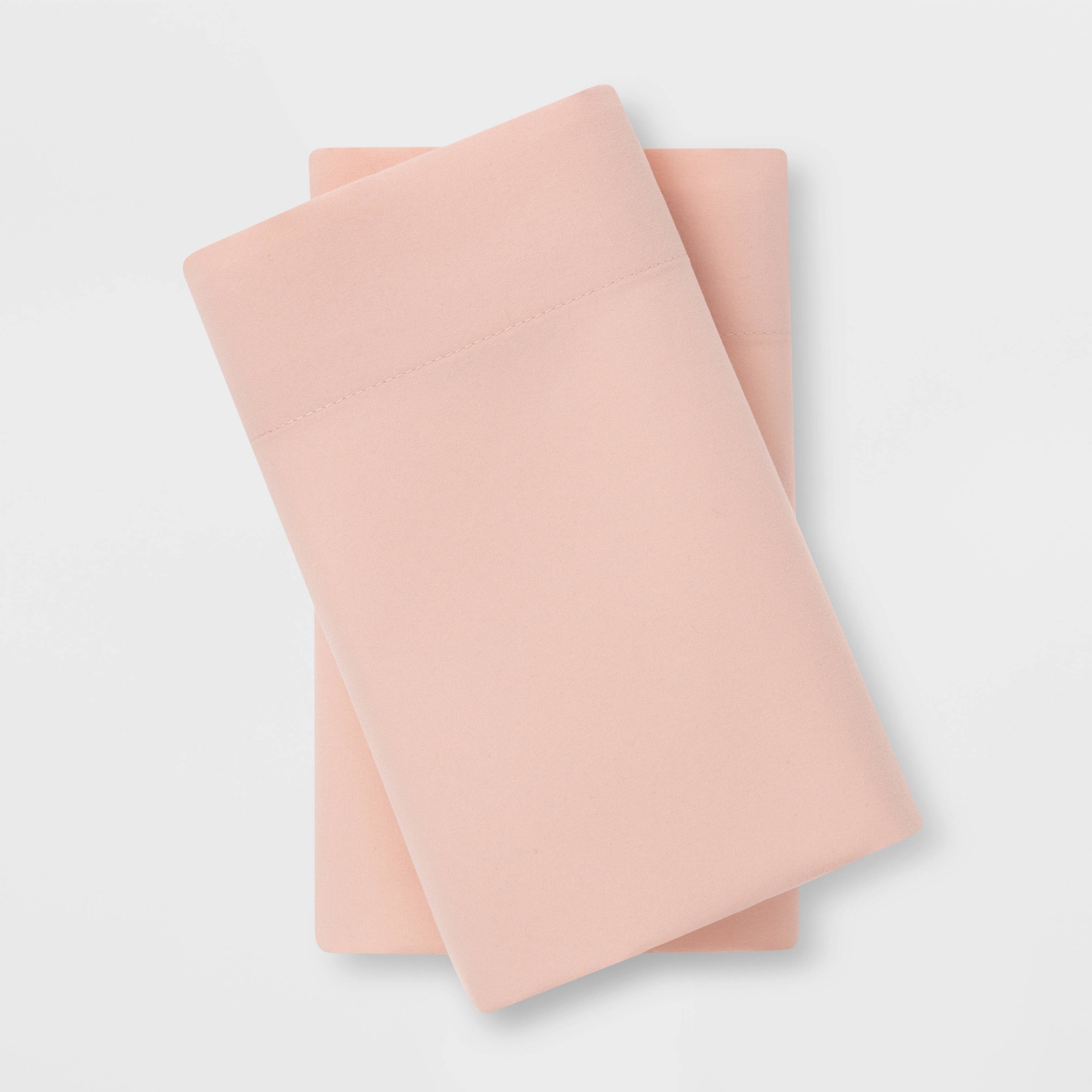 slide 1 of 1, Standard Microfiber Solid Pillowcase Set Blush - Room Essentials, 1 ct