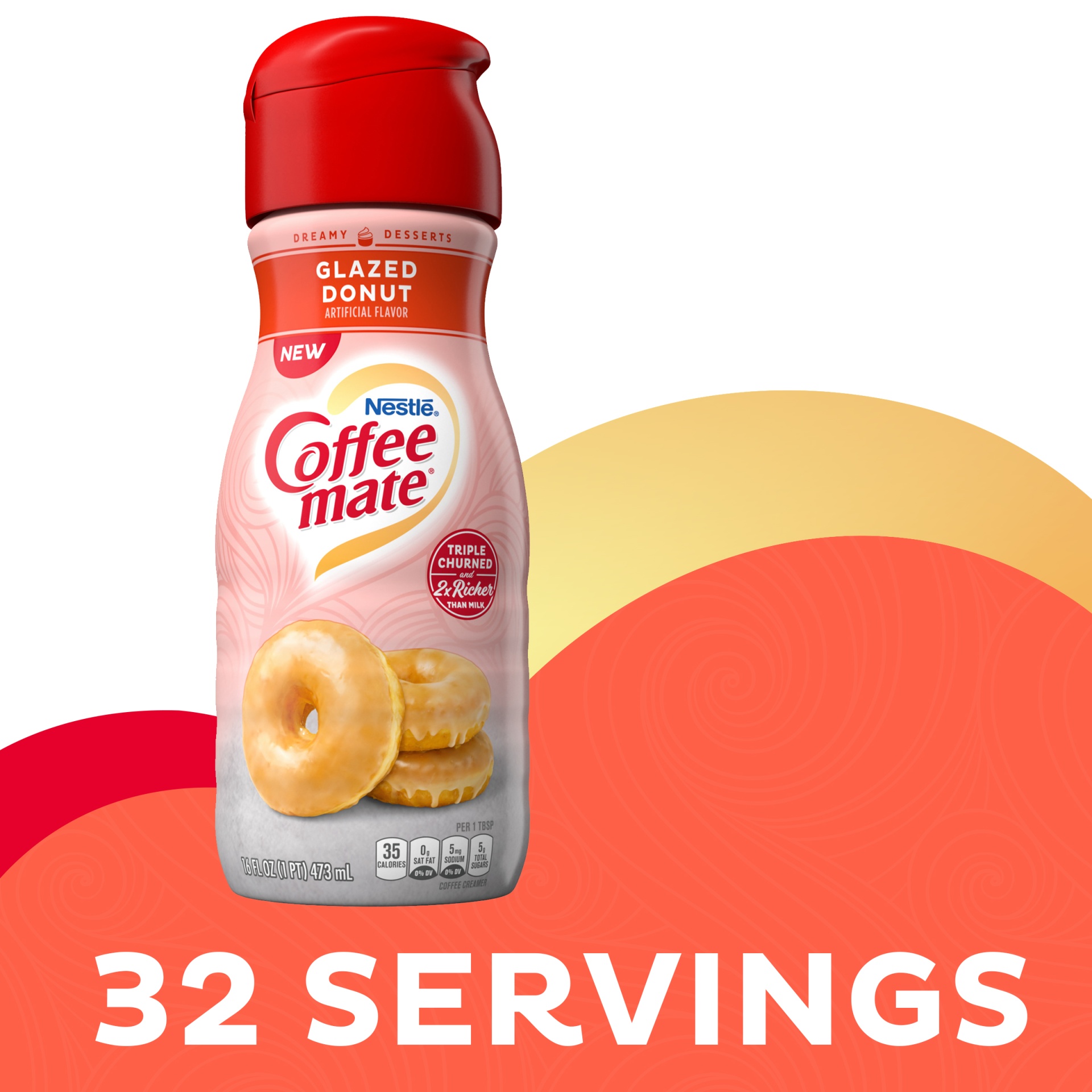 CoffeeMate Glazed Donut Liquid Coffee Creamer 16 fl oz Shipt