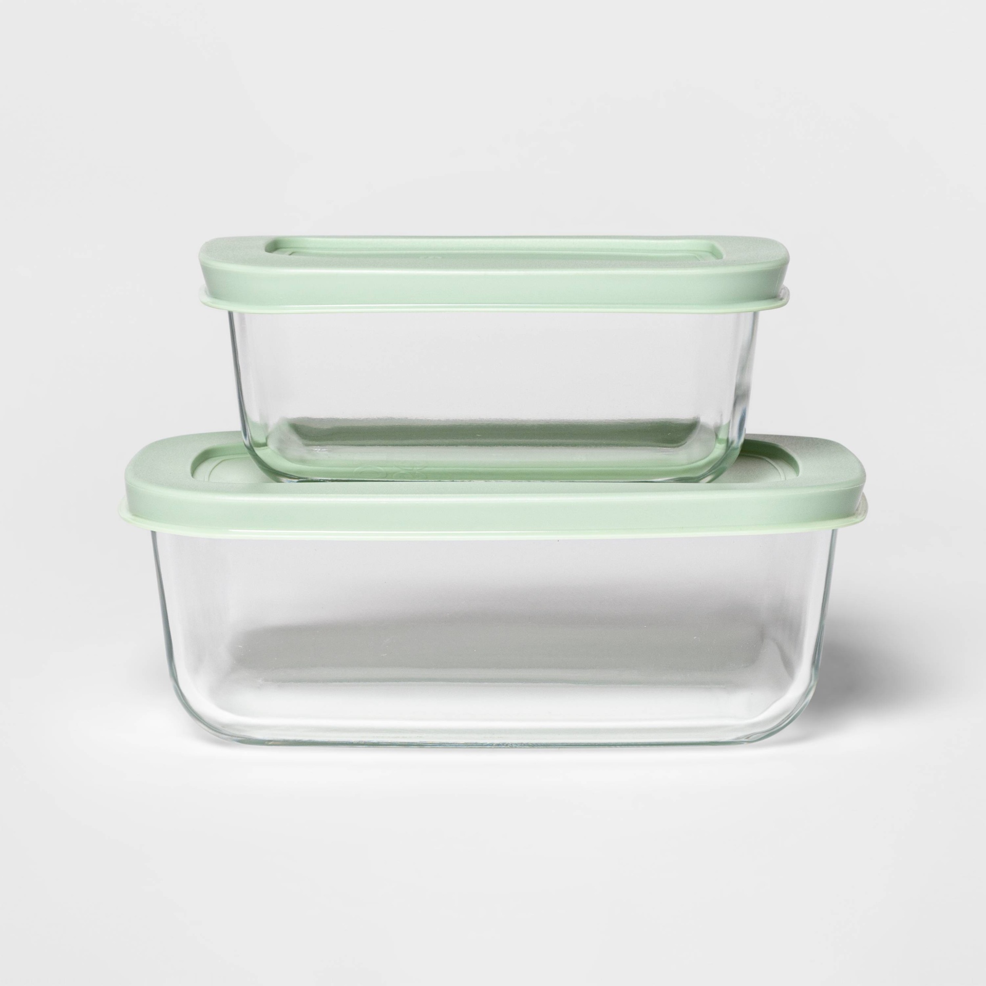 slide 1 of 2, 3 Cup & 2 Cup Rectangular Food Storage Container Set Mint - Room Essentials, 1 ct