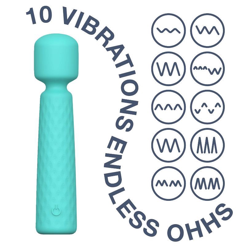 slide 3 of 12, plusOne Rechargeable and Waterproof Wand Vibrator, 1 ct