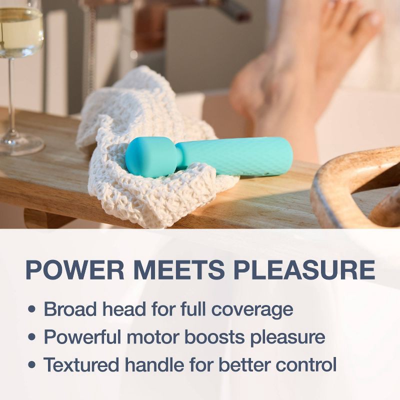 slide 8 of 12, plusOne Rechargeable and Waterproof Wand Vibrator, 1 ct