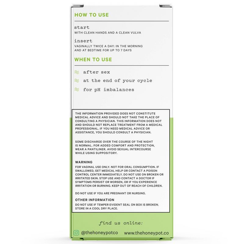 slide 2 of 8, The Honey Pot Company, Boric Acid and Herbal Suppositories + Applicator, 14 ovules - 1 applicator, 1 ct