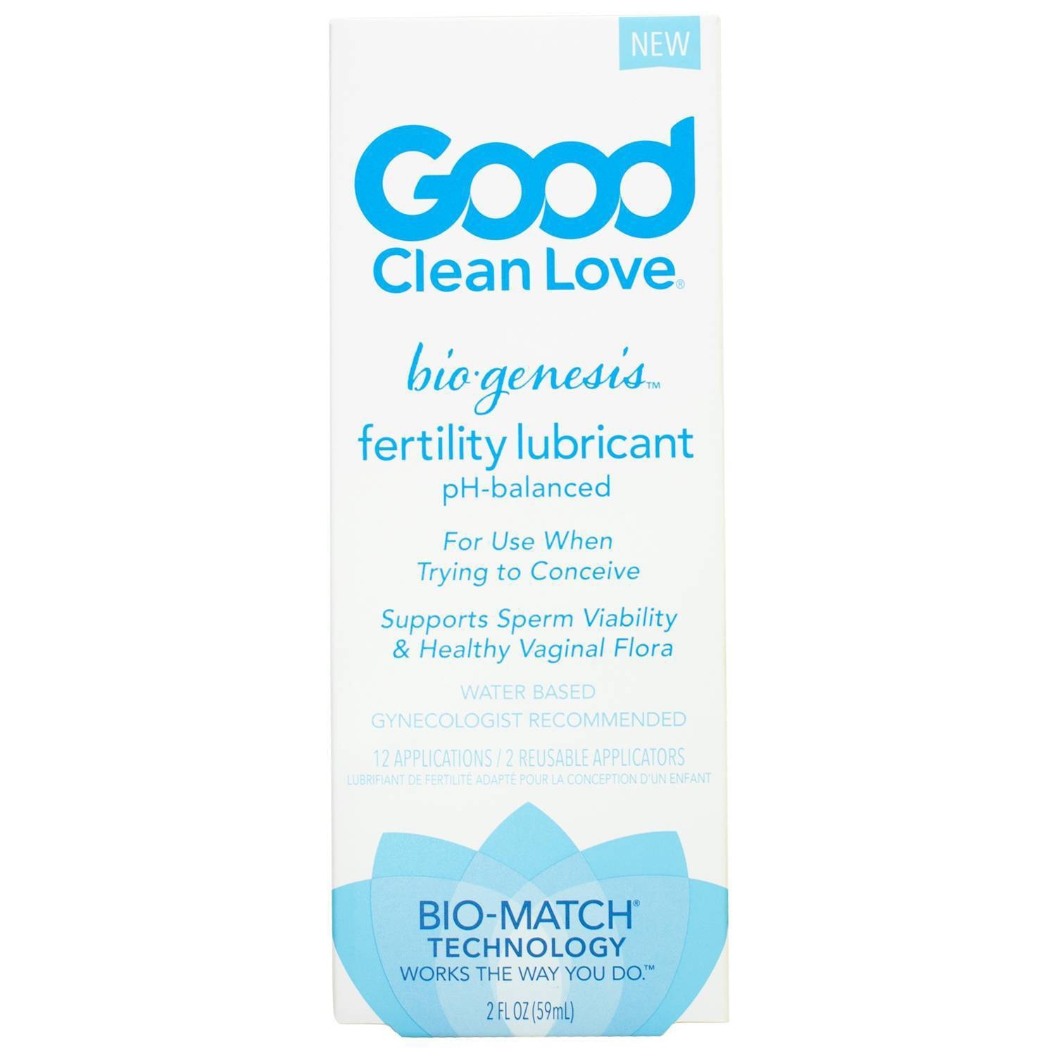 slide 1 of 5, Good Clean Love BioGenesis Fertility Lube, 2 oz