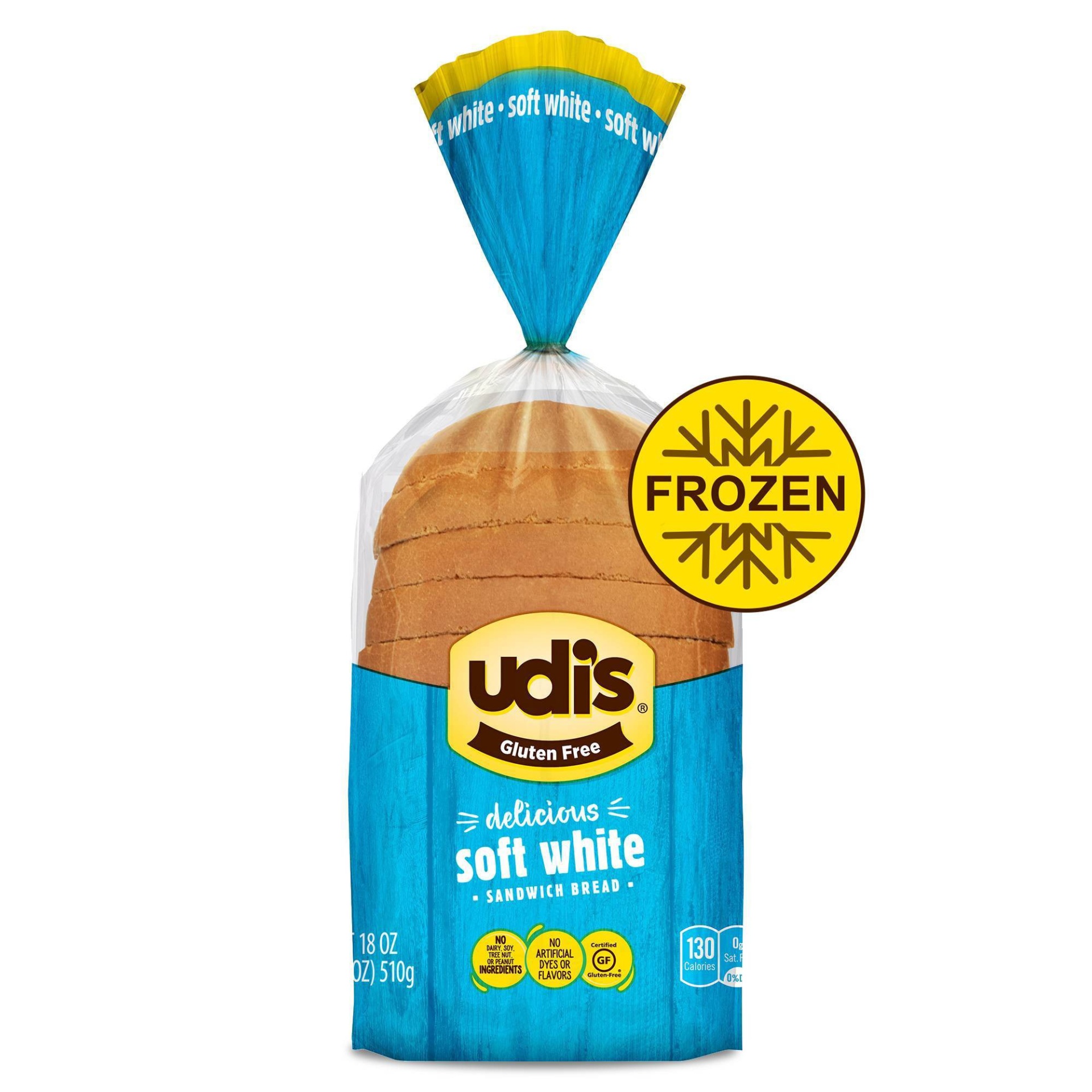 Udi’s Gluten Free Frozen White Bread | Shipt