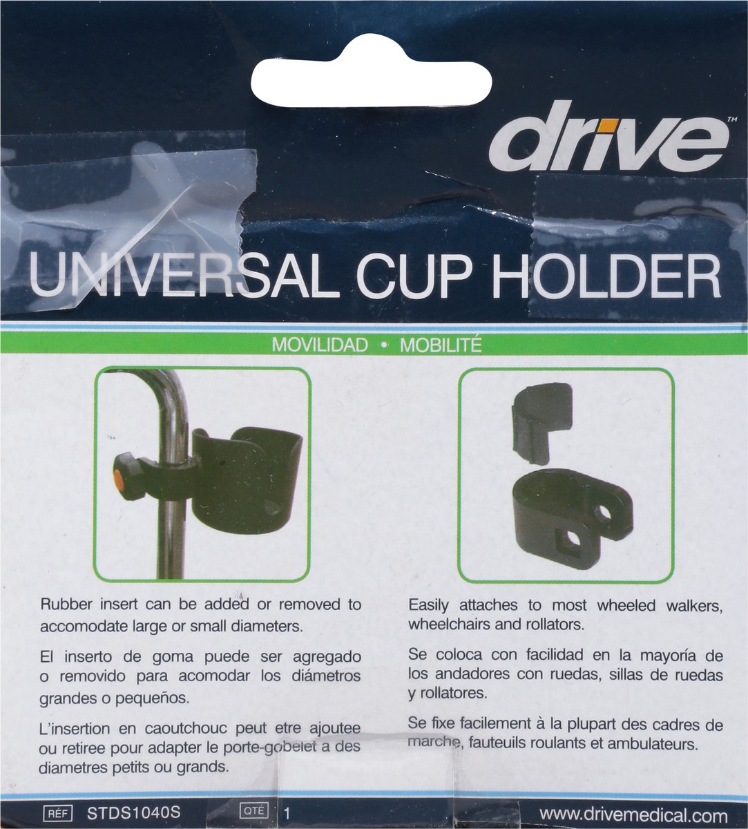 slide 8 of 9, Drive Mobility Universal Cup Holder 1 ea, 1 ct