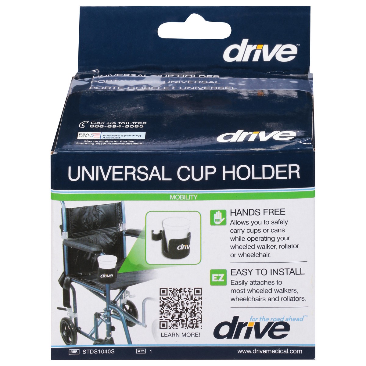 slide 9 of 9, Drive Mobility Universal Cup Holder 1 ea, 1 ct