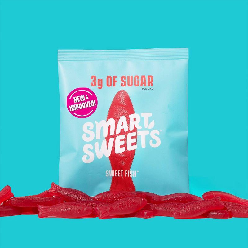 slide 5 of 5, SmartSweets Sweet Fish, Soft and Chewy Candy - 1.8oz, 1.8 oz