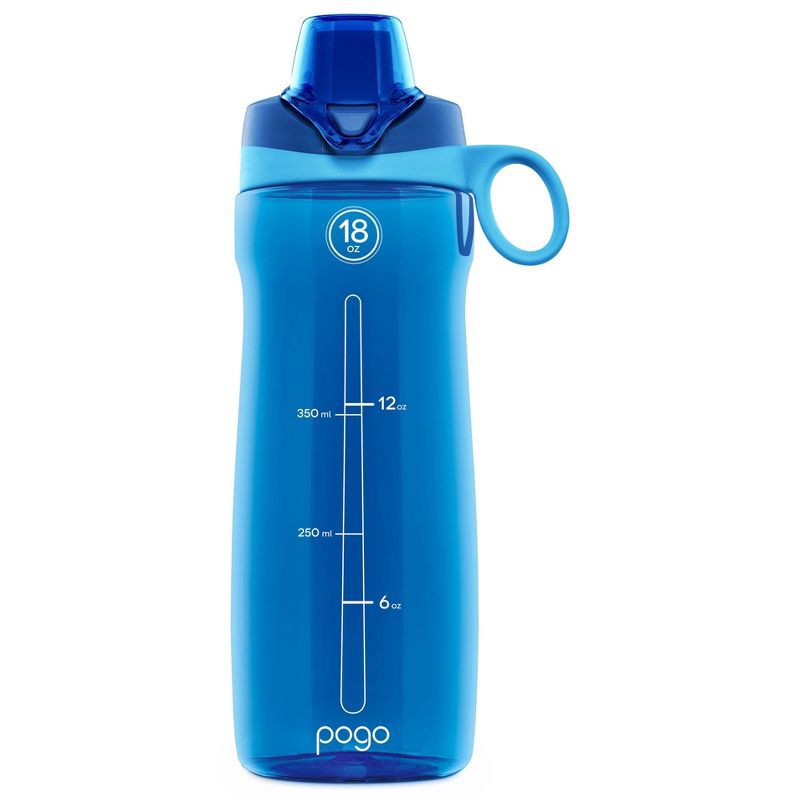 slide 1 of 1, Pogo 18oz Tritan Chug Water Bottle - Navy, 18 oz