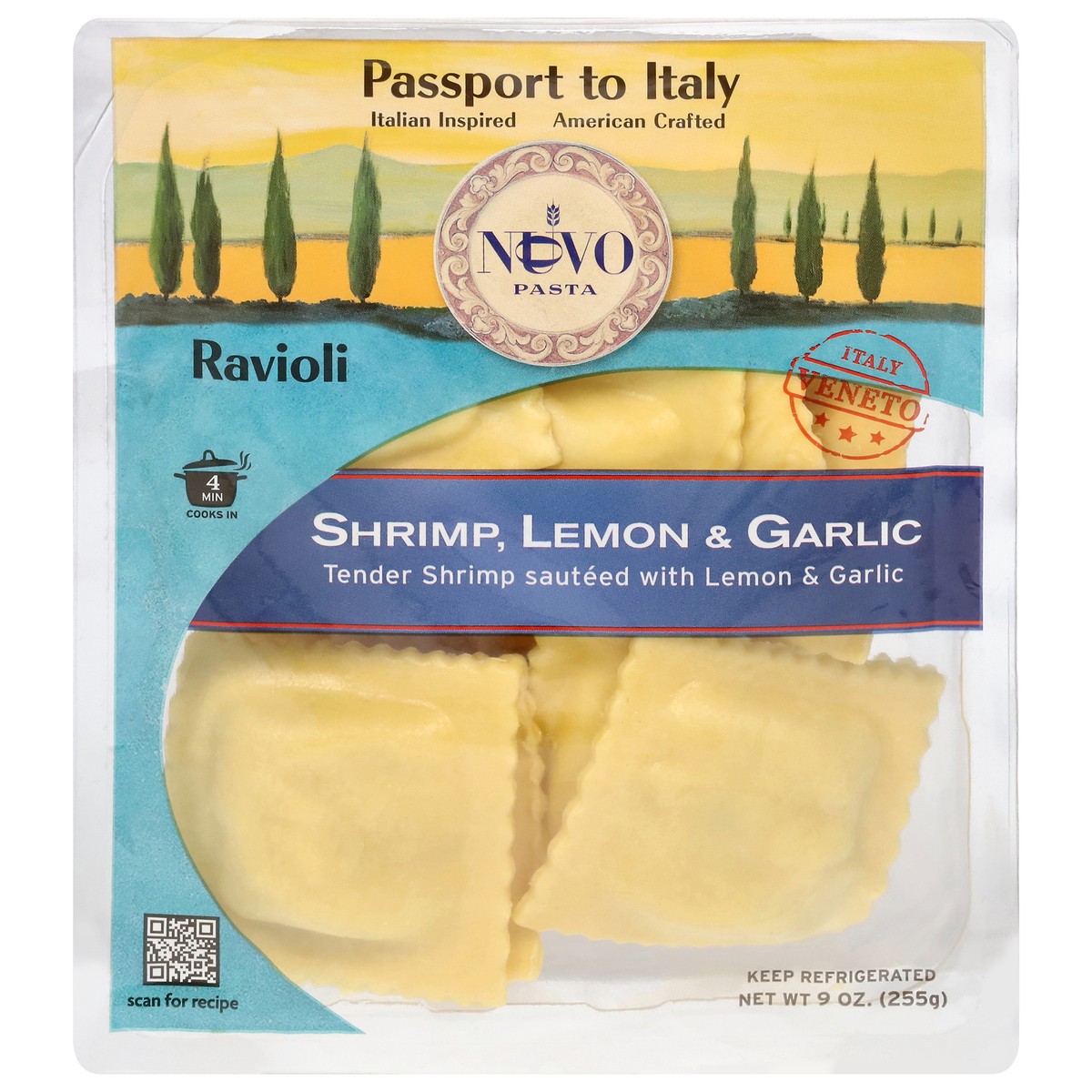 slide 1 of 13, Nuovo Shrimp Lemon & Garlic Ravioli 9 oz, 1 ct