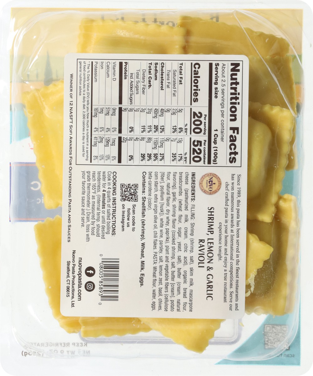 slide 5 of 13, Nuovo Shrimp Lemon & Garlic Ravioli 9 oz, 1 ct