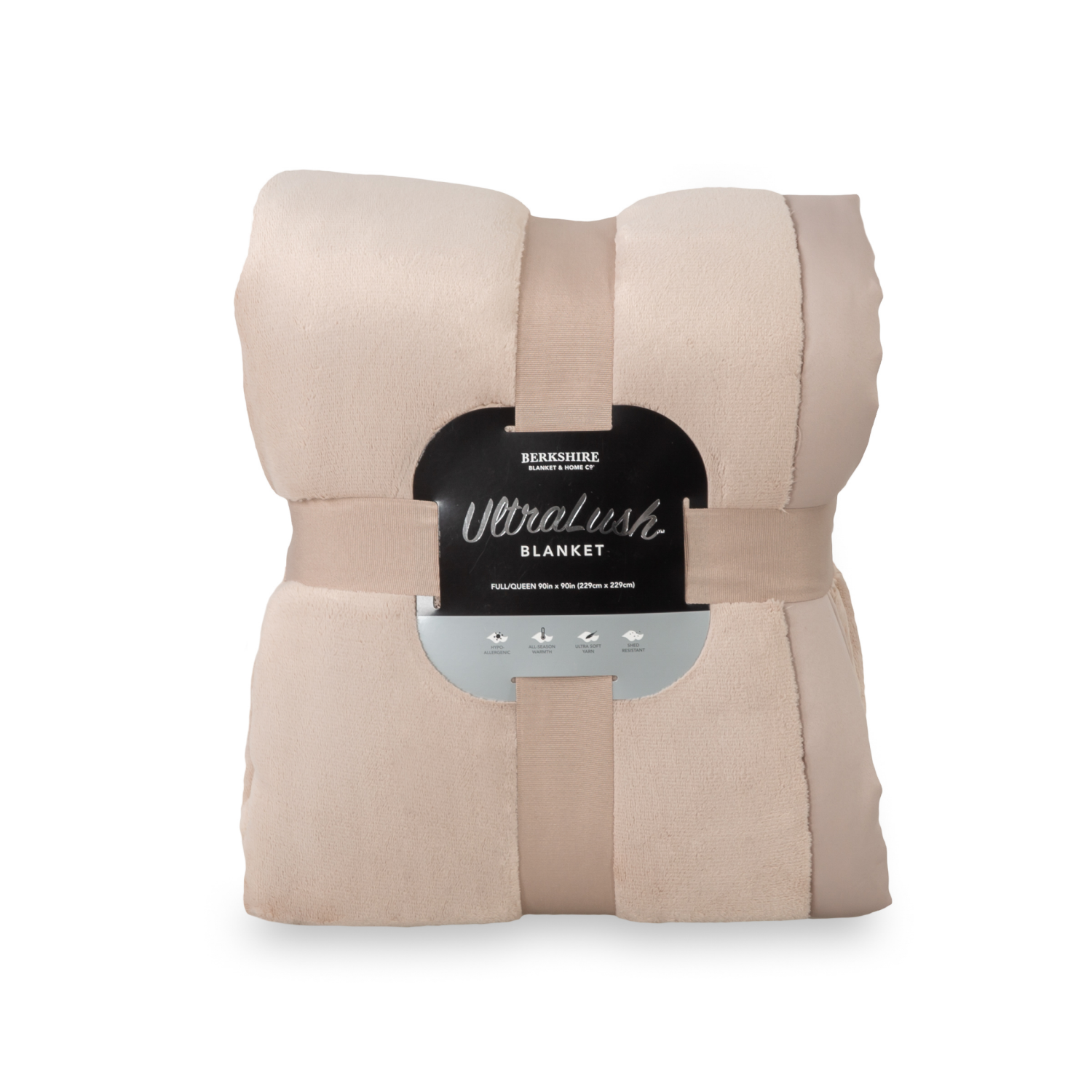 slide 1 of 3, BERKSHIRE BLANKET Berkshire Ultralush Blanket FQ Doe Skin, 90 in x 90 in, 1 ct