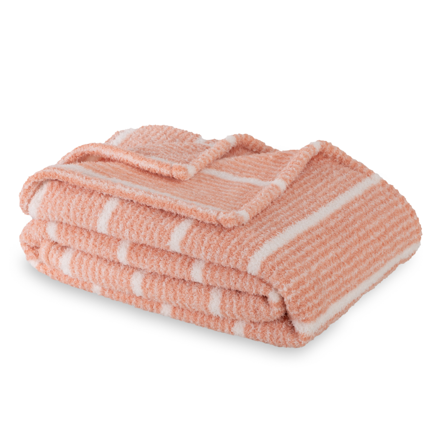 slide 3 of 4, BERKSHIRE BLANKET Berkshire Printed Retro Comfort Plush Throw Coral, 50 In X 70 In, 50 x 70