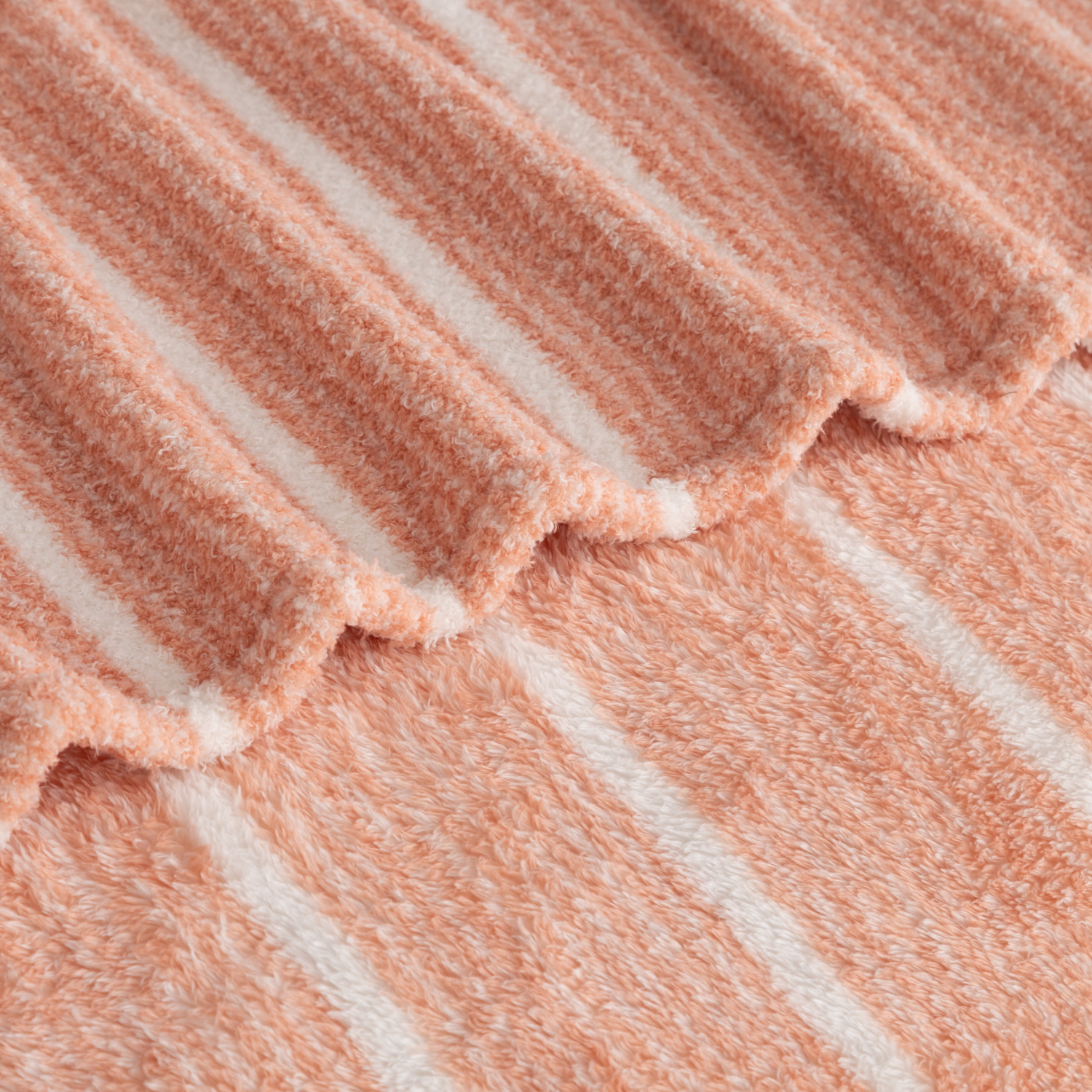 slide 4 of 4, BERKSHIRE BLANKET Berkshire Printed Retro Comfort Plush Throw Coral, 50 In X 70 In, 50 x 70