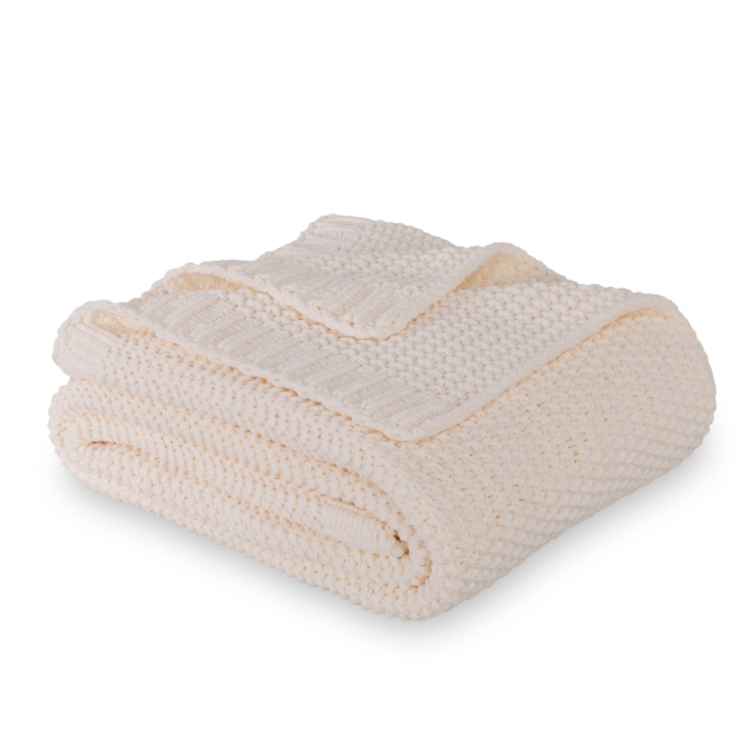 slide 2 of 3, BERKSHIRE BLANKET Berkshire Seed Knit Chenille Throw Cream, 50 in x 70 in, 50 in x 70 in