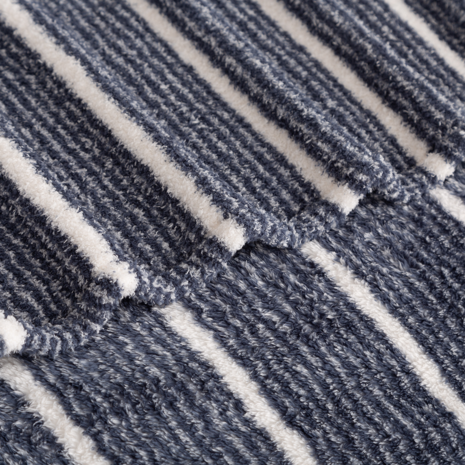 slide 4 of 4, BERKSHIRE BLANKET Berkshire Printed Retro Comfort Plush Throw Navy, 50 In X 70 In, 1 ct