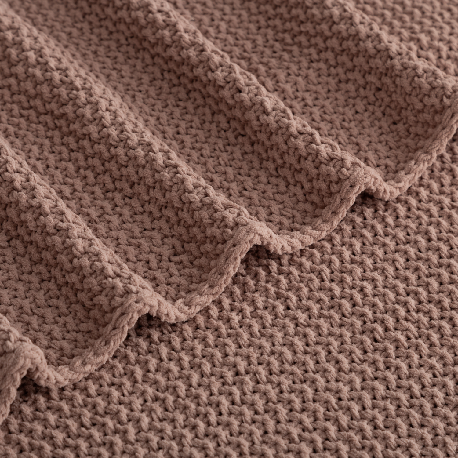 slide 4 of 4, BERKSHIRE BLANKET Berkshire Seed Knit Chenille Throw Chino, 50 In X 70 In, 50 in x 70 in