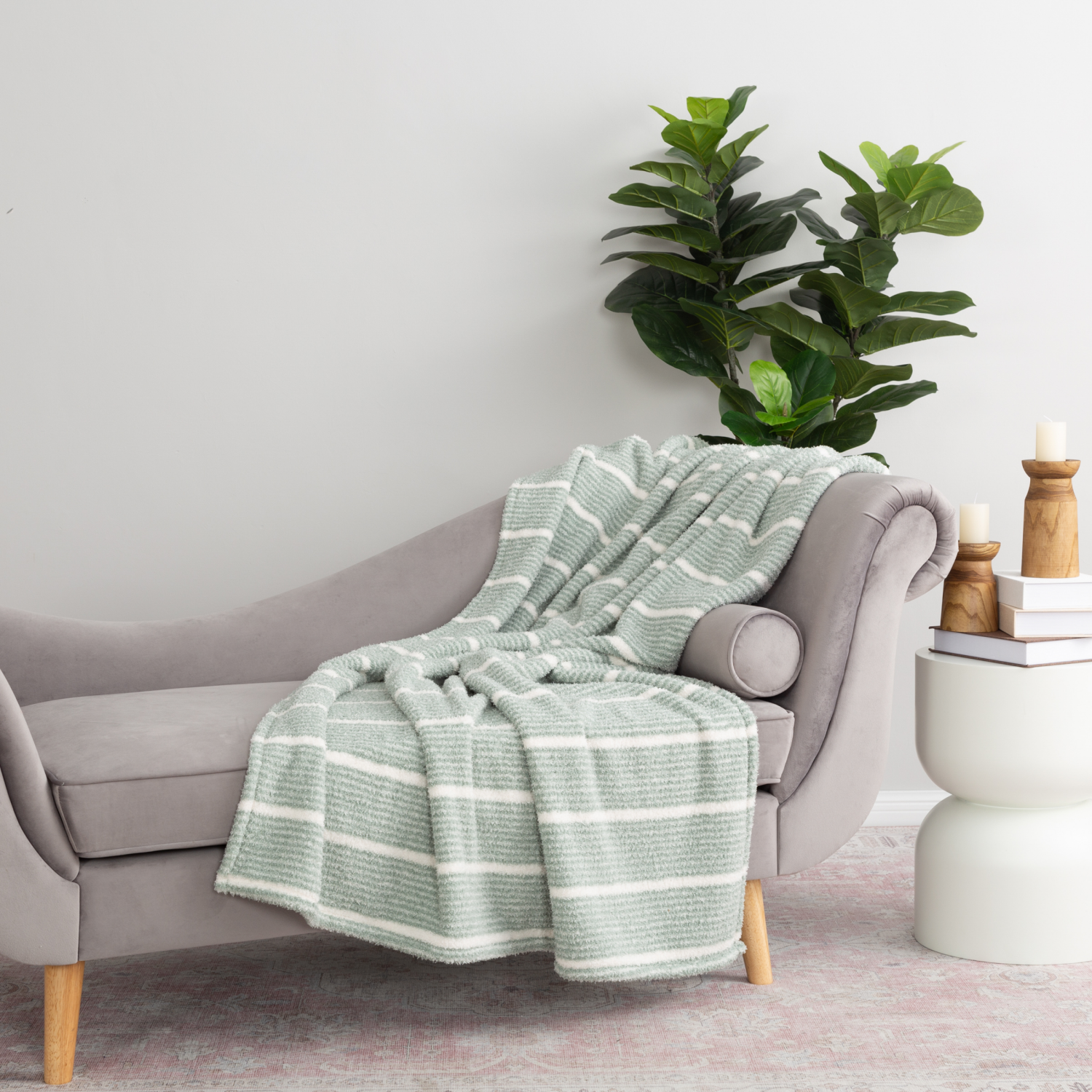 slide 2 of 4, BERKSHIRE BLANKET Berkshire Printed Retro Comfort Plush Throw Jadite, 50 in x 70 in, 1 ct