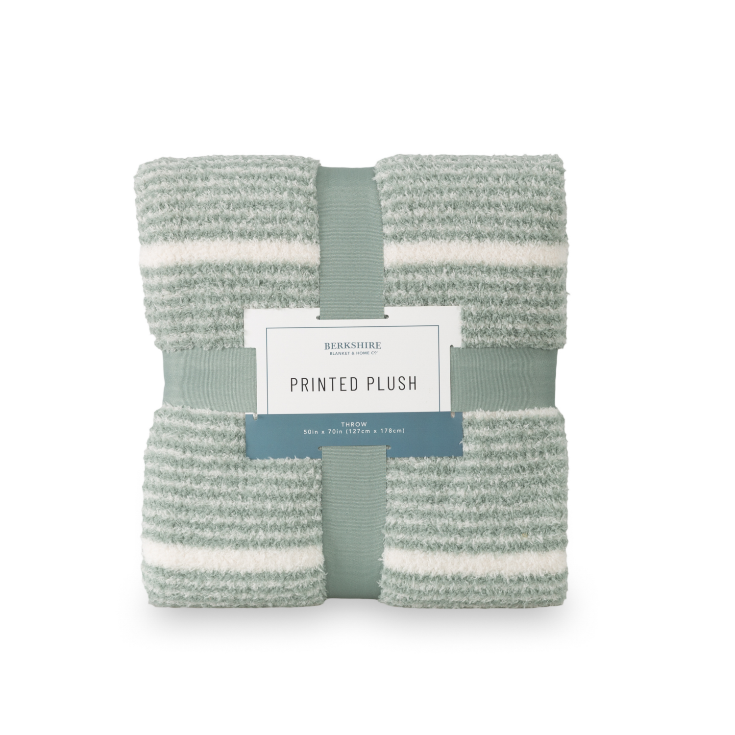 slide 1 of 4, BERKSHIRE BLANKET Berkshire Printed Retro Comfort Plush Throw Jadite, 50 in x 70 in, 1 ct