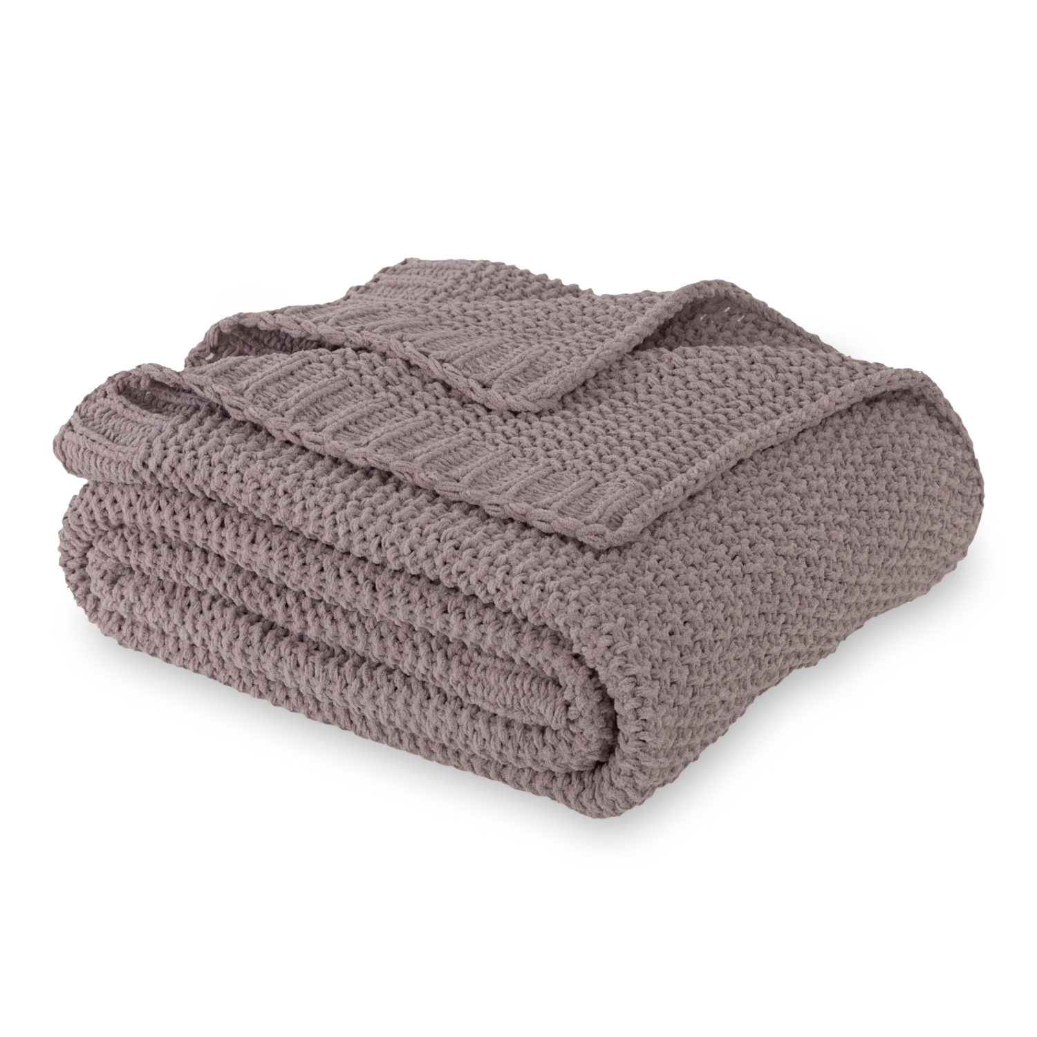 slide 2 of 3, BERKSHIRE BLANKET Berkshire Seed Knit Chenille Throw Steel Grey, 50 in x 70 in, 1 ct