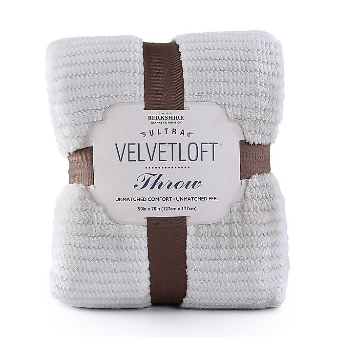 slide 2 of 3, Berkshire Blanket Ultra Velvetloft Jacquard Throw Blanket - Grey, 1 ct