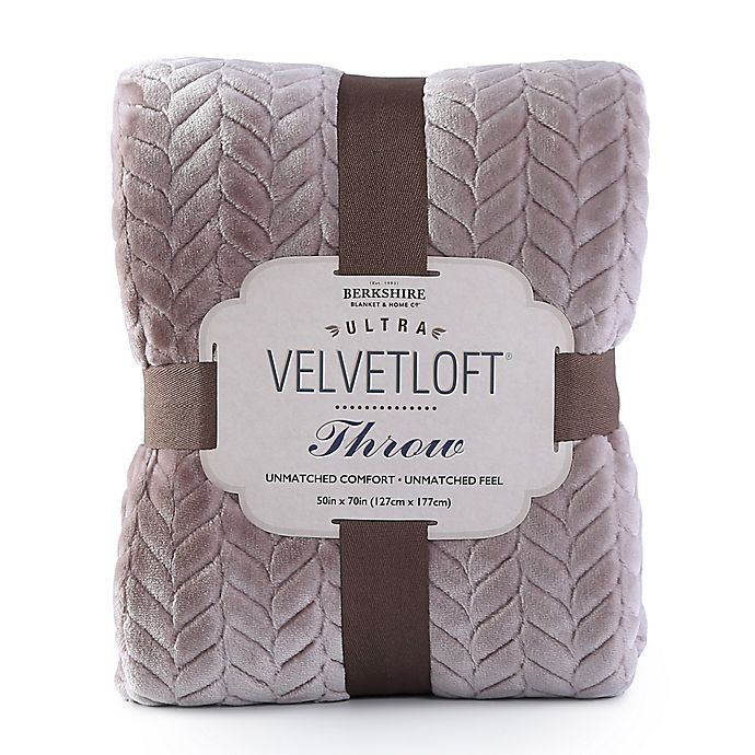 slide 3 of 4, Berkshire Blanket Ultra Velvetloft Jacquard Throw Blanket - Putty, 1 ct