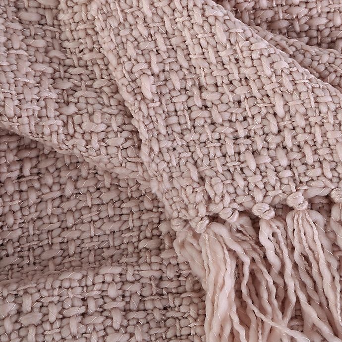 slide 3 of 3, Berkshire Blanket & Home Co. Tweed Boucle Throw Blanket - Blush Pink, 1 ct